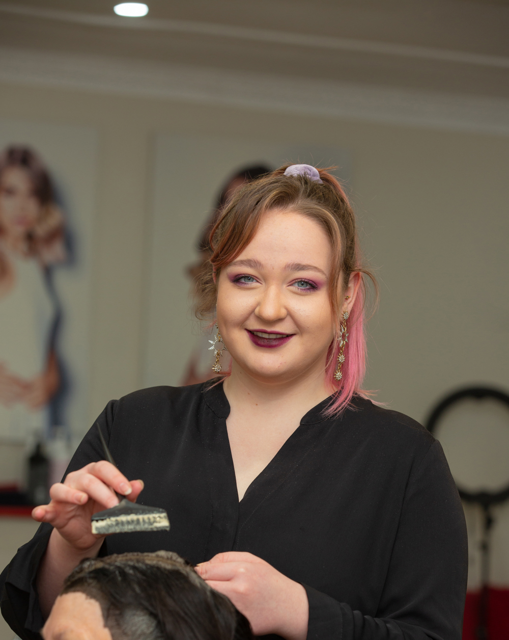 Marly followed her passion into a hairdressing apprenticeship