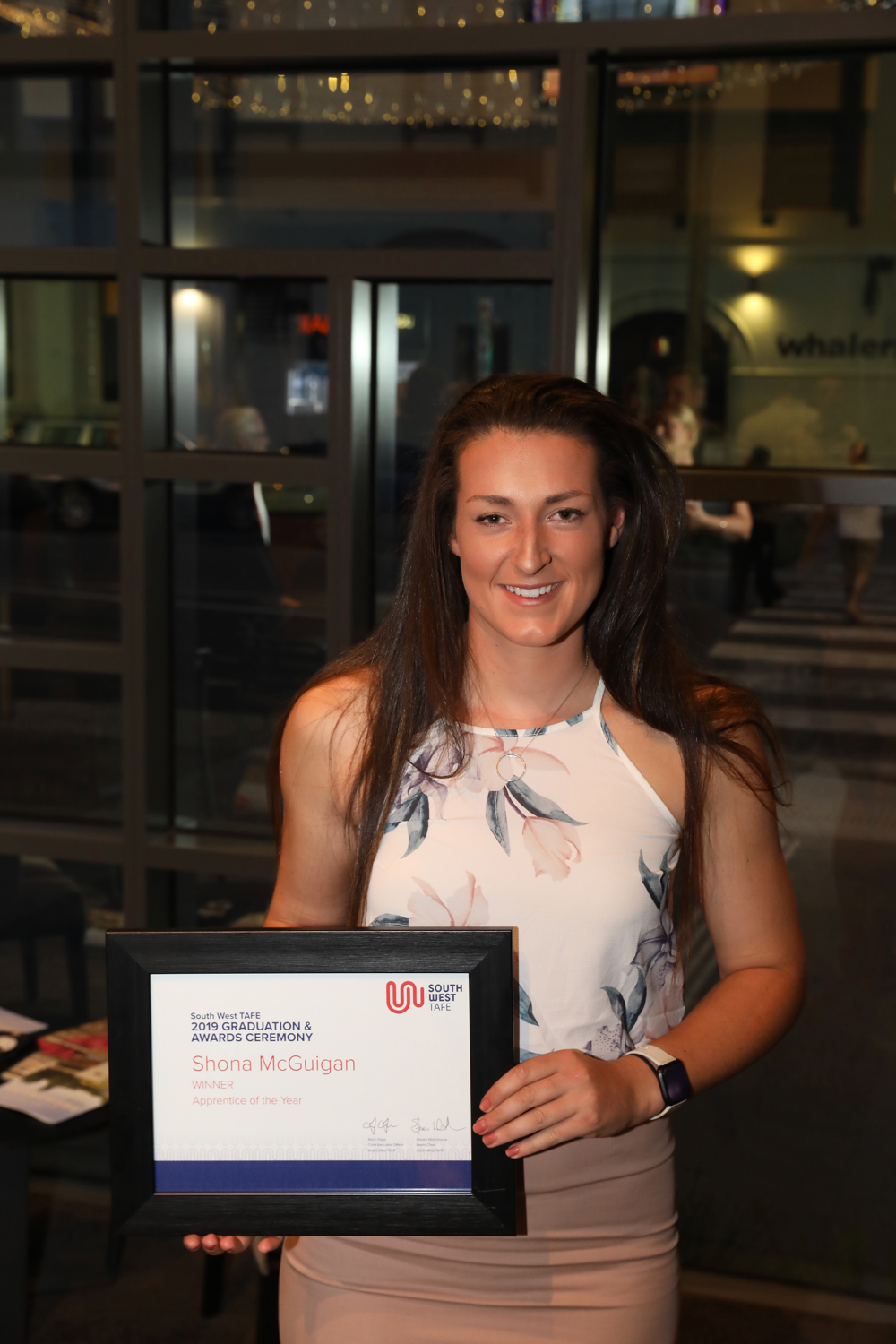 Shona McGuigan, named the 2020 Apprentice of the Year at the Victorian Training Awards