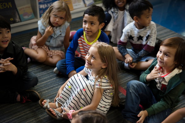 Class of kinder children