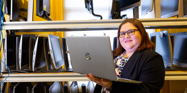 SWTAFE student working at computer