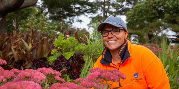 Stephanie Pemberton gardening