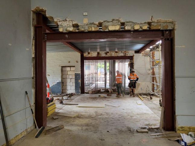Learning And Library Hub construction site
