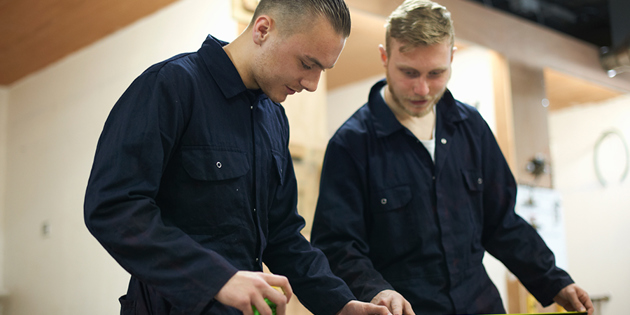 Students Learning How To Do Building Work