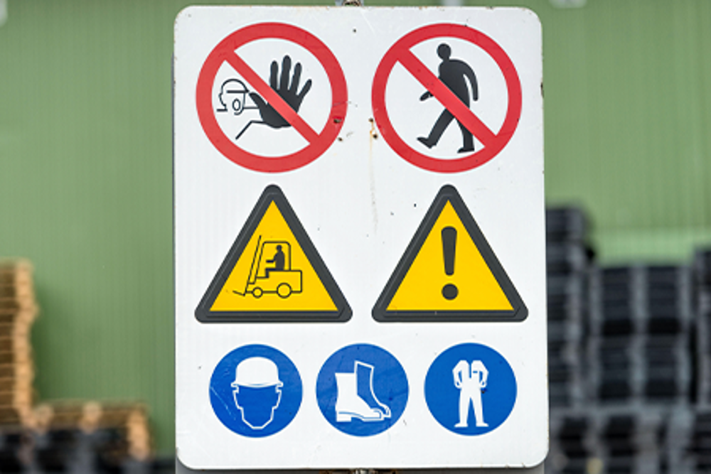 Work safe signage